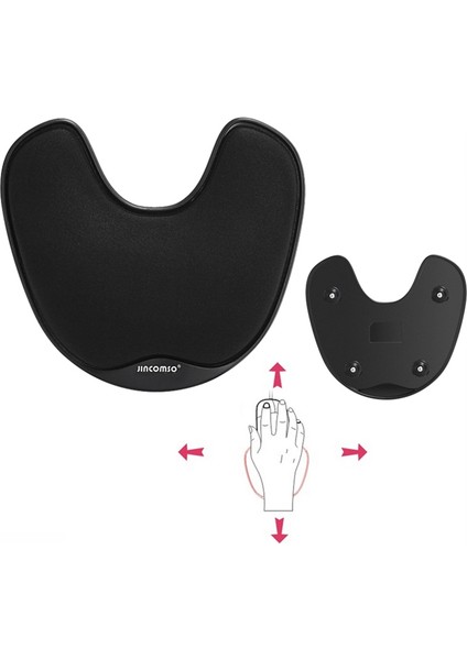Hafızalı Köpük Bilek Desteğine Sahip Ergonomik Oyuncu Mouse Pad'i, Pc Bilgisayar Için Döner Kayar El Matı, Sağlıklı Bilek Desteği (Yurt Dışından) indirimleri