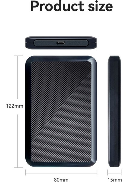 5gb/s Harici Sabit Disk Yuvası 2,5 Inç USB 3.1 ile Pc Dizüstü Bilgisayar Için 6 Tb'a Kadar Destek, 7 Mm/9,5 mm Sata Ssd/hdd'ye Uyar (Yurt Dışından) modelleri