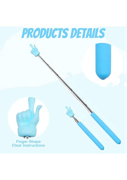 8 Adet Teleskopik Öğretmen Işaretçisi, Uzatılabilir El Işaretçisi Parmak Işaretçisi Çubuğu, Mini Geri Çekilebilir Sınıf Işaretçisi (Yurt Dışından) fırsatları