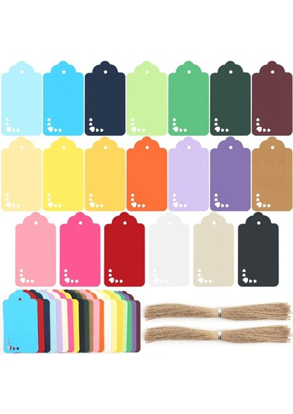 200 Adet Hediye Etiketi, Ipli 20 Renkli Kağıt Etiketler Hediyeler, Sanat ve El Sanatları, Düğün, Tatil Için Renkli Hediye Etiketleri (Yurt Dışından) fiyatları
