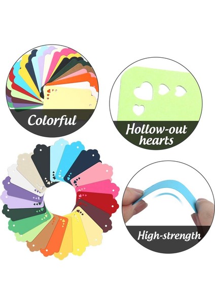 200 Adet Hediye Etiketi, Ipli 20 Renkli Kağıt Etiketler Hediyeler, Sanat ve El Sanatları, Düğün, Tatil Için Renkli Hediye Etiketleri (Yurt Dışından) modelleri