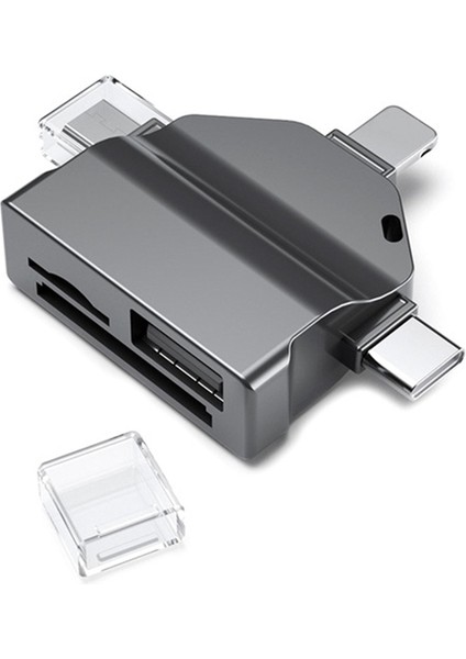 Çok Işlevli 7'si 1 Arada Kart Okuyucu USB 2.0 Tip C - Sd Adaptörü USB Flash Okuyucu Pc Dizüstü Bilgisayar Aksesuarları Siyah (Yurt Dışından) fiyatları