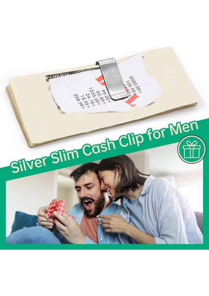 20'li Paket Paslanmaz Çelik Para Klipsi Gümüş Ince Nakit Klipsi, Kart Tutucu Metal Para Klipsi Minimalist Cep Nakit Cüzdanı (Yurt Dışından) fırsatları