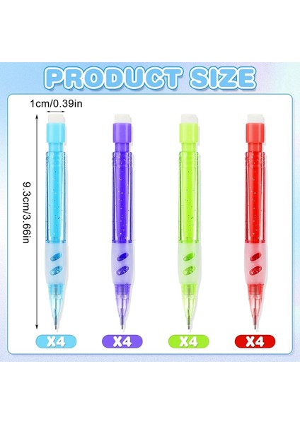 Çocuklar Için 16 Adet Mini Mekanik Kalem, 16 Adet Otomatik Kalem, Mini Kalem Kırtasiye Malzemeleri Yazma ve Çizim Için (Yurt Dışından) fırsatları