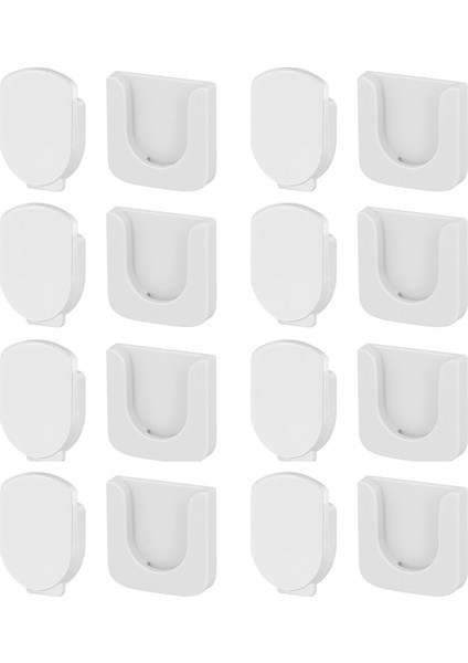 8 Adet Manyetik Uzaktan Kumanda Tutucu, Kendinden Yapışkanlı Beyaz Uzaktan Kumanda Tutucu Duvar Montaj Yuvası Tasarımı Uzaktan Kumanda Tutucu (Yurt Dışından)