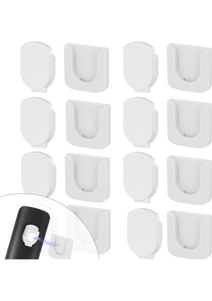8 Adet Manyetik Uzaktan Kumanda Tutucu, Kendinden Yapışkanlı Beyaz Uzaktan Kumanda Tutucu Duvar Montaj Yuvası Tasarımı Uzaktan Kumanda Tutucu (Yurt Dışından) fiyatları