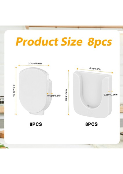 8 Adet Manyetik Uzaktan Kumanda Tutucu, Kendinden Yapışkanlı Beyaz Uzaktan Kumanda Tutucu Duvar Montaj Yuvası Tasarımı Uzaktan Kumanda Tutucu (Yurt Dışından) fırsatları