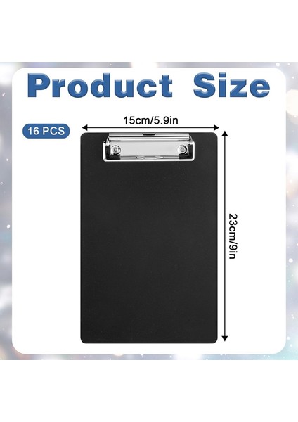 16'lı Paket Küçük Panolar 6 x 9 Inç Kalem Tutucu Klipsli Mini Panolar A5 Not Panosu (Yurt Dışından) modelleri
