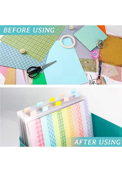 60 Yapışkanlı Dizin Sekmeli Scrapbook Kağıt Saklama Düzenleyici, Kağıt Dosyalarını Tutmak Için 10'lu Plastik Kağıt Saklama Çantası (Yurt Dışından) modelleri