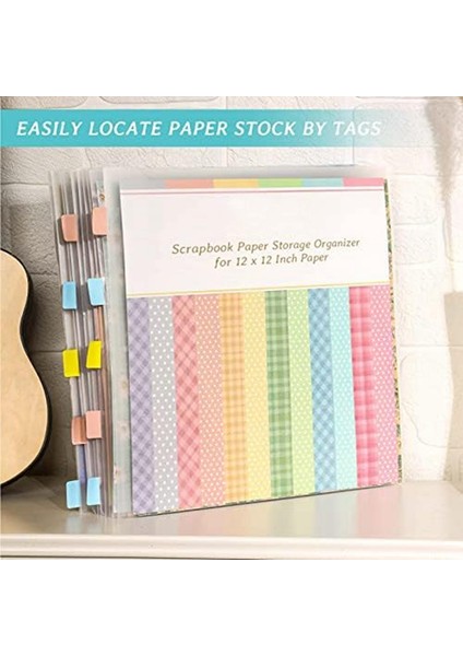 60 Yapışkanlı Dizin Sekmeli Scrapbook Kağıt Saklama Düzenleyici, Kağıt Dosyalarını Tutmak Için 10'lu Plastik Kağıt Saklama Çantası (Yurt Dışından) fırsatları