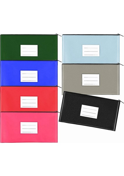 Fermuarlı 7'li Para Çantası, 11,2x6,3 Inç Para Kesesi, Fermuarlı Banka Mevduat Çantaları (Yurt Dışından) fiyatları