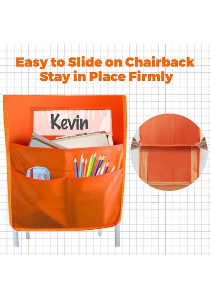 12'li Sandalye Arkası Arkadaş Cep Tablosu, Sınıflar Için Sandalye Cepleri, 3 Ağır Hizmet Tipi Saklama Cebi Olan Koltuk Cep Tablosu (Yurt Dışından) fırsatları