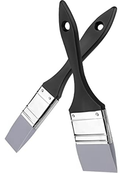 2 Adet Düz Silikon Boya Fırçası, Geniş ve Dar Silikon Şekillendirici Fırça, Sanatsal Katı Akrilik Boyalar Için (Yurt Dışından) fiyatları