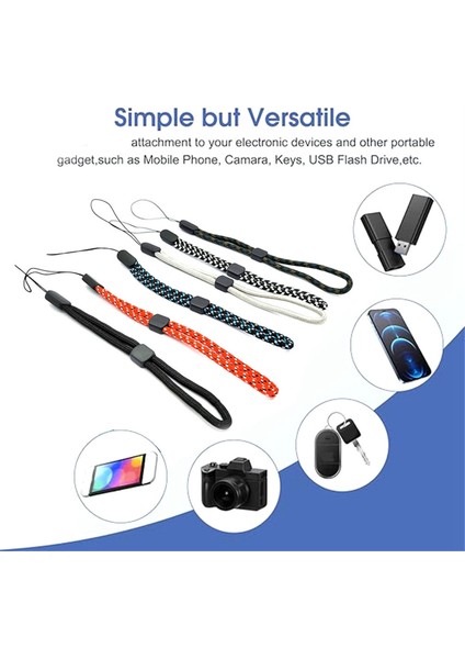 60 Adet El Bilek Askısı, Cep Telefonu, Kamera, Anahtarlar, USB Bellek ve Kimlik Rozeti Için Ayarlanabilir Polyester Renkli (Yurt Dışından)