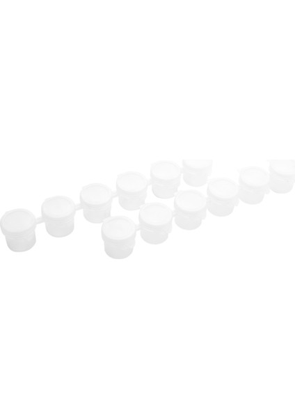 20 Şerit 120 Kap 5 ml 6 Bardak Mini Boş Boya Kabı Kapsülü Şeritleri Boya Şeritleri Sanat ve El Sanatları Plastik Saklama Kapları (Yurt Dışından)