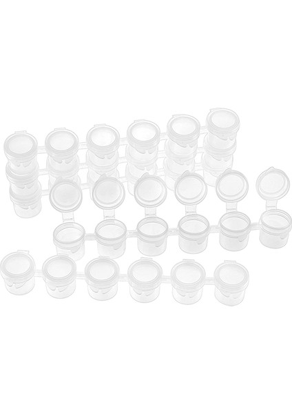 20 Şerit 120 Kap 5 ml 6 Bardak Mini Boş Boya Kabı Kapsülü Şeritleri Boya Şeritleri Sanat ve El Sanatları Plastik Saklama Kapları (Yurt Dışından) fiyatları