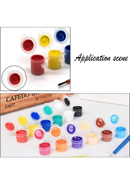 20 Şerit 120 Kap 5 ml 6 Bardak Mini Boş Boya Kabı Kapsülü Şeritleri Boya Şeritleri Sanat ve El Sanatları Plastik Saklama Kapları (Yurt Dışından) fırsatları