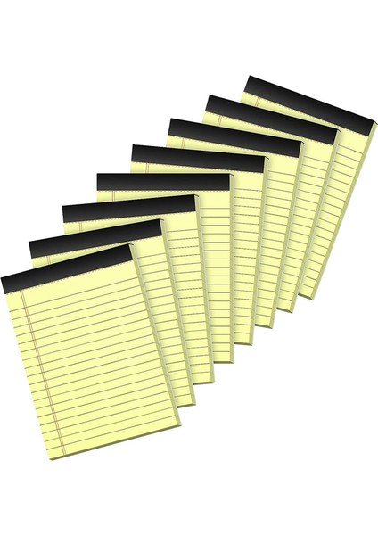8 Parça Not Defteri Bloknotu 8,5 x 11 Inç, Yazı Bloknotu, Geniş Çizgili Not Defterleri, Okul ve Ofis Için Sarı Kağıt Bloknotu (Yurt Dışından) fiyatları