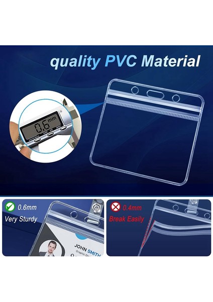 50 Adet Yatay Rozet Tutucu Metal Klipsli Şeffaf Isim Etiketi Rozet Tutucu Su Geçirmez (Yurt Dışından) fırsatları