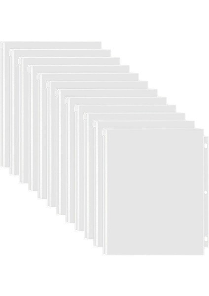 12 Adet Klasör Cebi 11,4 Inç x 9,4 Inç Su Geçirmez Pvc Klasör Kesesi 3 Halka Klasör Için Gevşek Yapraklı Belge Saklama Çantaları (Yurt Dışından) fiyatları