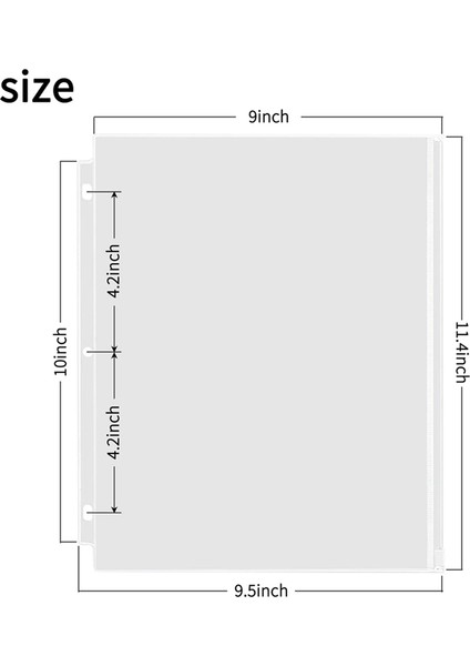 12 Adet Klasör Cebi 11,4 Inç x 9,4 Inç Su Geçirmez Pvc Klasör Kesesi 3 Halka Klasör Için Gevşek Yapraklı Belge Saklama Çantaları (Yurt Dışından) modelleri