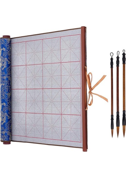 Yeniden Kullanılabilir Su Yazısı Sihirli Bez Mürekkepsiz Çin Kaligrafisi 3'lü Set Geleneksel Kaligrafi Yazı Fırçası Kalem Seti 1 (Yurt Dışından)