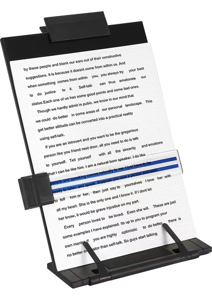 7 Ayarlanabilir Pozisyonlu Masaüstü Belge Tutucu Standı, Yazma, Konuşma, Okuma Için Dosya Düzenleyici Yönetim Kopyalayıcısı (Yurt Dışından)