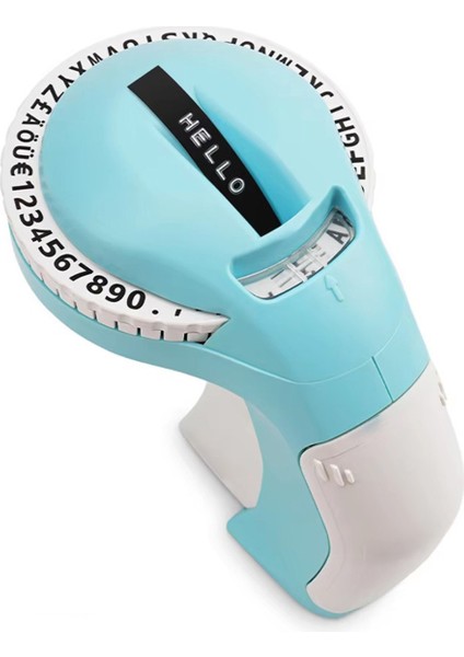 B90 Etiket Yazıcısı 3D Kabartma Taşınabilir Manuel Etiket Yapıcı Etiketleme Makinesi 9mm (Yurt Dışından)