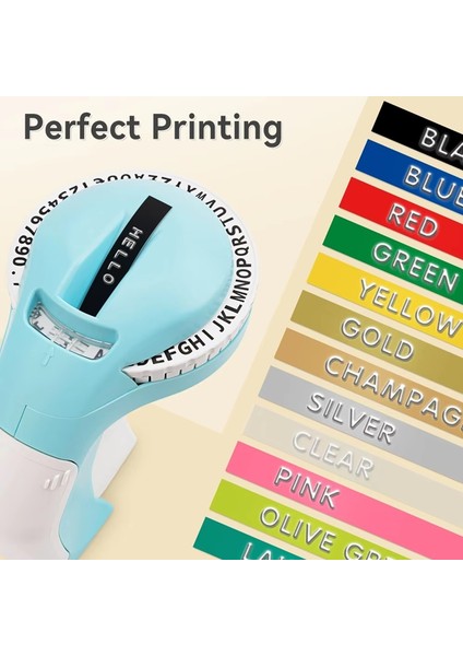 B90 Etiket Yazıcısı 3D Kabartma Taşınabilir Manuel Etiket Yapıcı Etiketleme Makinesi 9mm (Yurt Dışından) fırsatları