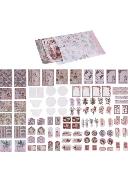 100 Adet Vintage Scrapbooking Çıkartması, Hurda Günlük Sanatı, Estetik Süsleme, Kendin Yap Kolaj Albüm Resim Çerçeveleri (Yurt Dışından) fırsatları