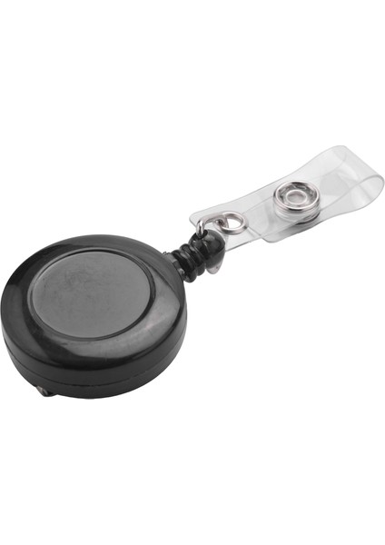 Geri Çekilebilir Yo Yo Anahtarlık Çekme Zinciri Kemer Klipsi Kimlik Kartı Tutucu Kayak Kartı - Siyah (Yurt Dışından) indirimleri