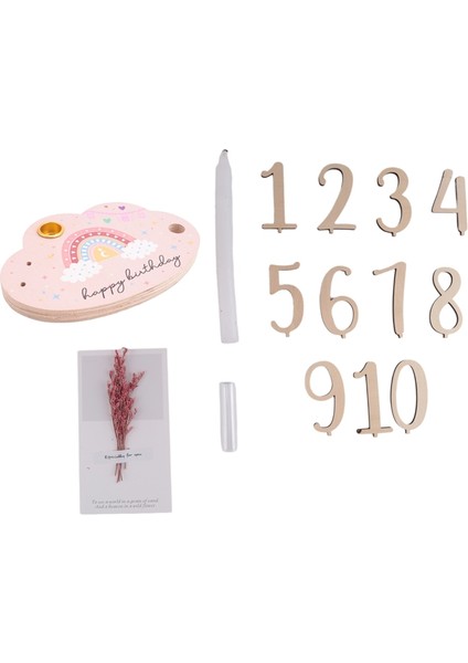 Yenidoğan Bebekler Için Bebek Gelişim Aşaması Sayı Anma Kartları Seti Ahşap Kazınmış Yaş Fotoğraf Aksesuarları Doğum Hediyesi (Yurt Dışından) modelleri