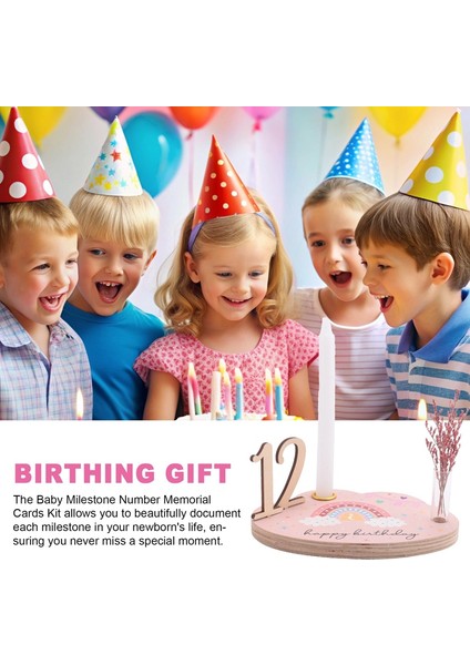 Yenidoğan Bebekler Için Bebek Gelişim Aşaması Sayı Anma Kartları Seti Ahşap Kazınmış Yaş Fotoğraf Aksesuarları Doğum Hediyesi (Yurt Dışından) indirimleri
