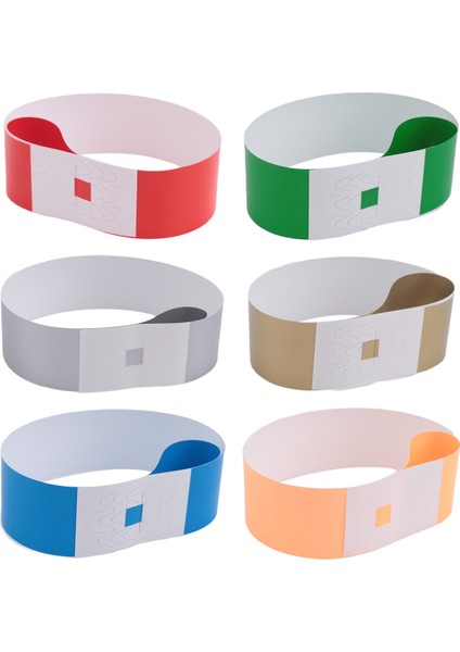 Etkinlikler Için 600 Adet Neon Renkli Bileklik, Sentetik Kağıttan Yapılmış Su Geçirmez Aktivite Tanımlama Bileklikleri (Yurt Dışından)