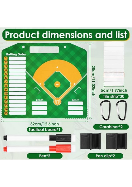 Manyetik Beyzbol Diziliş Panosu, Kuru Silinebilir Antrenör Diziliş Panosu, Beyzbol Koçluğu Için Yeniden Kullanılabilir Softbol Diziliş Panosu (Yurt Dışından) modelleri
