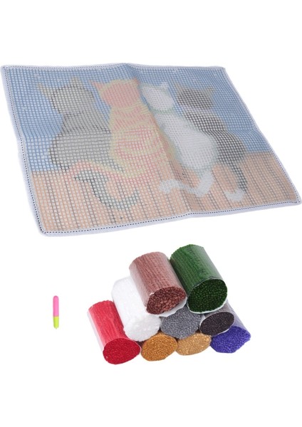 Mandal Kancalı Halı Kitleri Tığ Işi Halı Kilim Kediler Iplik Önceden Baskılı Kanvas Yastık Mat Tığ Işi Goblen Kanepe Dekoru (Yurt Dışından) fırsatları