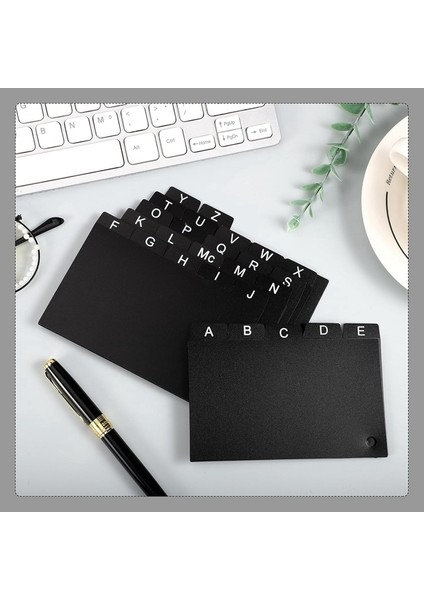 62 Parça Siyah Kart Bölücü 3x5, Halkalı Kart Düzenleyicili Alfabetik Sekmeli Kart Bölücü (Yurt Dışından) indirimleri
