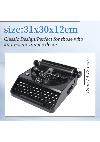 Retro Daktilo Eski Moda Daktilo Ev Dekorasyonu Model Aksesuarları Süsler Çocuklar Için En Iyi Hediye (Yurt Dışından) indirimleri