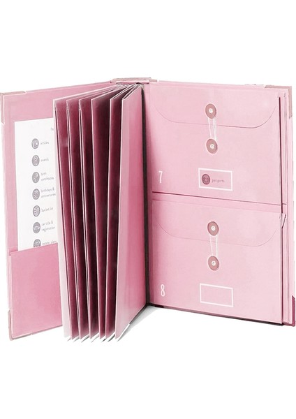 Etiketli Dosya Klasörleri, Fermuarlı Kese ile Şirin Kağıt Düzenleyici, Ev Ofisi Için Taşınabilir Belge Düzenleyici, Pembe (Yurt Dışından) fiyatları