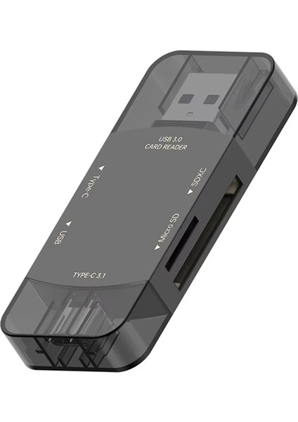 6'sı 1 Arada Otg Sd Kart Okuyucu Type-C 3.1 - USB Adaptörü USB 3.0 Tf Kartı USB Flash Bellek Kart Okuyucu Telefon Bilgisayar Için (Yurt Dışından) fiyatları