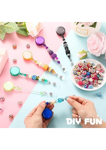 24 Adet Boncuklu Rozet Makarası Geri Çekilebilir Klipsli Tutucu, Boncuklar Için Toplu Boş Çubuk Kimlik Adı, Hemşire Öğretmen Ofis Malzemeleri (Yurt Dışından) indirimleri