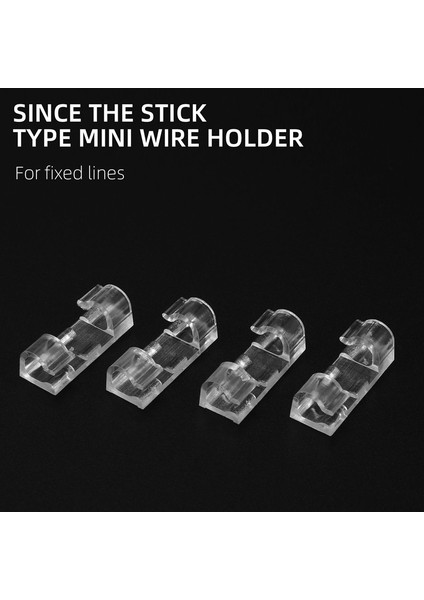 100 Adet Kablo Klipsi Kablo Düzenleyici Tel Tutucu Güçlü Kendinden Yapışkanlı Pedler Plastik Kablo Yönetimi Düzenleyici Şeffaf (Yurt Dışından) modelleri