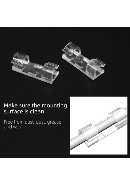 100 Adet Kablo Klipsi Kablo Düzenleyici Tel Tutucu Güçlü Kendinden Yapışkanlı Pedler Plastik Kablo Yönetimi Düzenleyici Şeffaf (Yurt Dışından) fırsatları