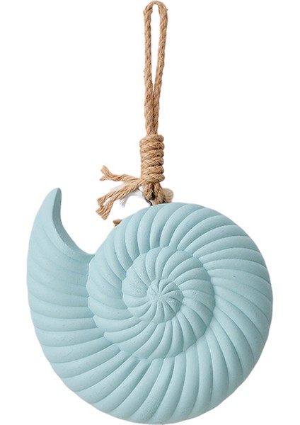 Akdeniz Duvar Dekoru Kolye Ahşap Kabuk Deniz Yıldızı Duvar Süsleri Oda Okyanus Plaj Mavi (Yurt Dışından)