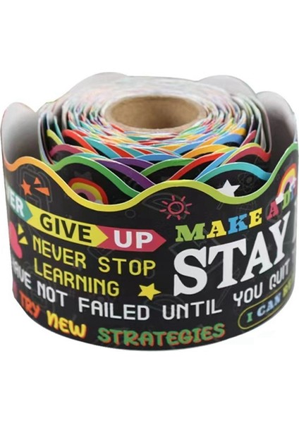 Pano Kenarlıkları Taraklı Kenarlık Sınıf Dekorasyonu Için Süslemeyi Teşvik Eder Kenarlık Dekorasyonu Arka Plan Kağıdı 16M (Yurt Dışından) fiyatları