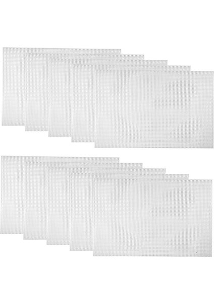 Nakış, Akrilik Iplik, Örgü ve Tığ Işi Projeleri Için 10 Adet 19,6X13 Inç Plastik Örgü Kanvas Levha (Yurt Dışından) modelleri