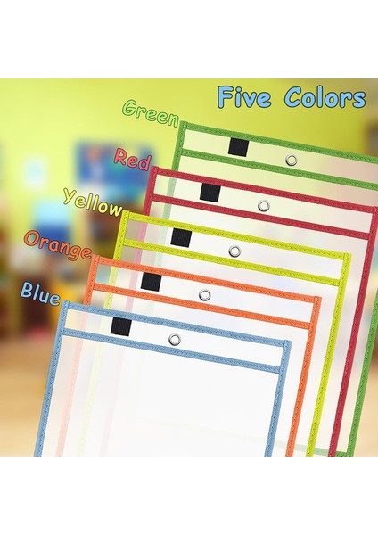 Öğretmenler, Sınıflar, Ofis Malzemeleri Için Kuru Silinebilir Cepli Yeniden Kullanılabilir Kılıflar, Plastik Dosya Kılıfları Sayfa Koruyucuları, 15 Adet (Yurt Dışından) fırsatları