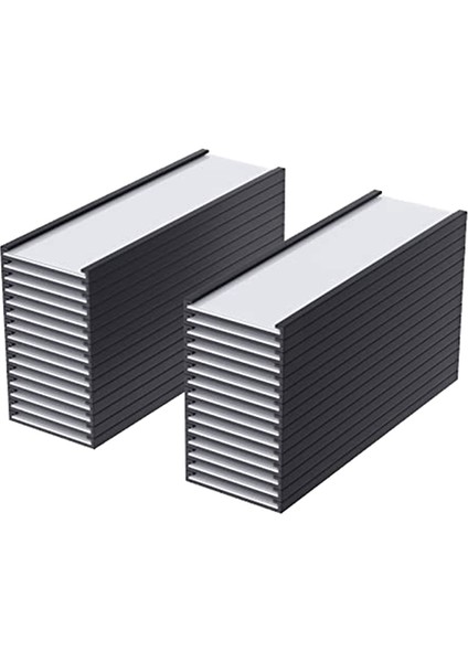 30 Paket C Kanallı Manyetik Etiket Tutucular 1 x 3 Inç Mıknatıslı Manyetik Isim Etiketleri Metal Beyaz Tahta Için Alet Kutusu Etiketleri (Yurt Dışından)