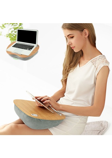 Yastıklı Dizüstü Bilgisayar Masası Taşınabilir Bambu Dizüstü Bilgisayar Masası Yastıklı Dizüstü Bilgisayar Masası Öğrenme Masası 14 Inç Bilgisayar Için (Yurt Dışından) fiyatları