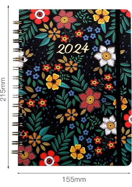 2024 Haftalık Planlayıcı Spiral Ciltli 2024 Haftalık ve Aylık Planlayıcı Premium Kağıt, Spiral Ciltli, Özel Tatiller (Yurt Dışından) indirimleri